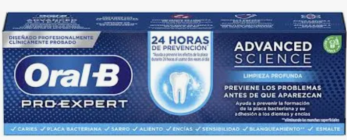 Zubní pasta Oral-B Advanced Science, 24hodinová ochrana proti tvorbě zubního plaku 75ml