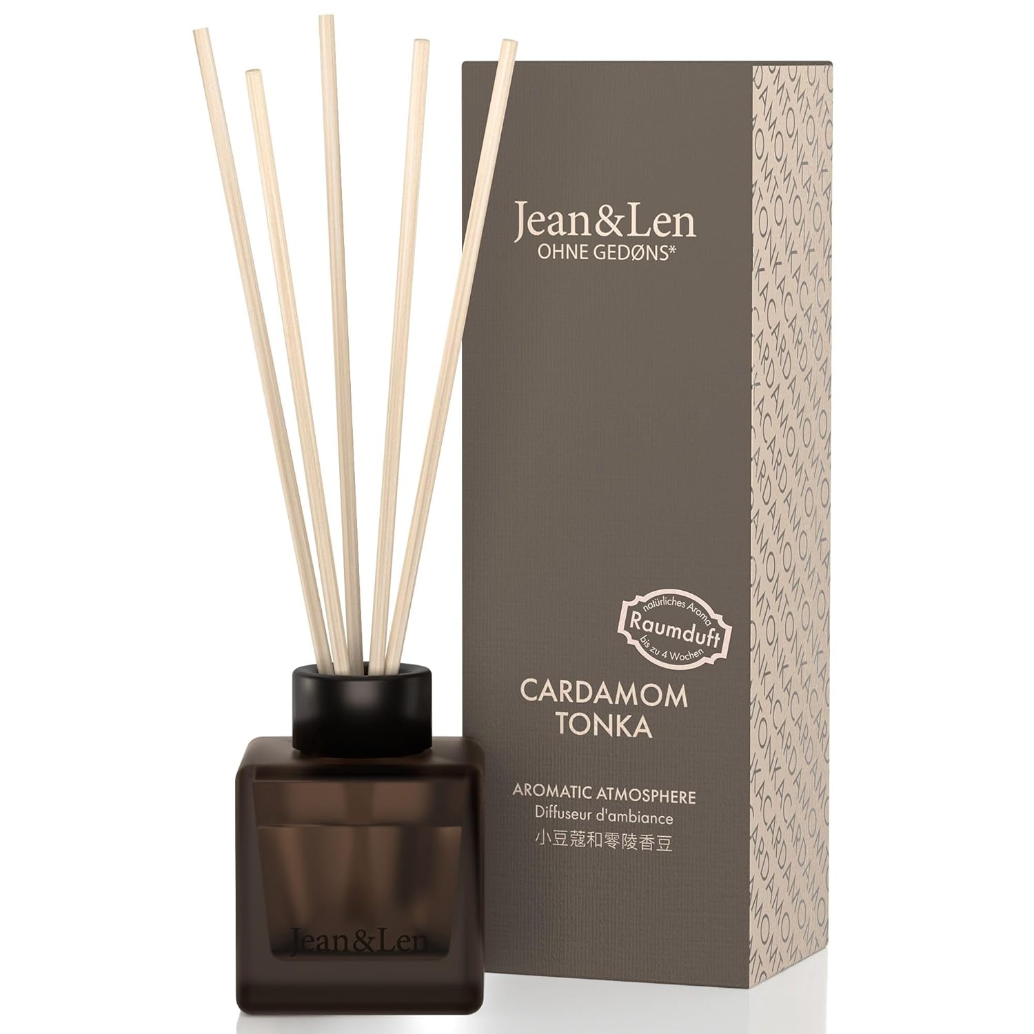 Jean&Len Jean & Len Aromatic Atmosphere Přírodní pokojový difuzér s kardamomem a tonkovými boby 50 ml