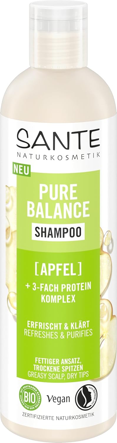 SANTE Naturkosmetik Pure Balance bio jablečný šampon 250 ml