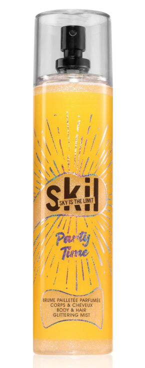 SKIL Party Time třpytivý sprej na tělo a vlasy, 250 ml