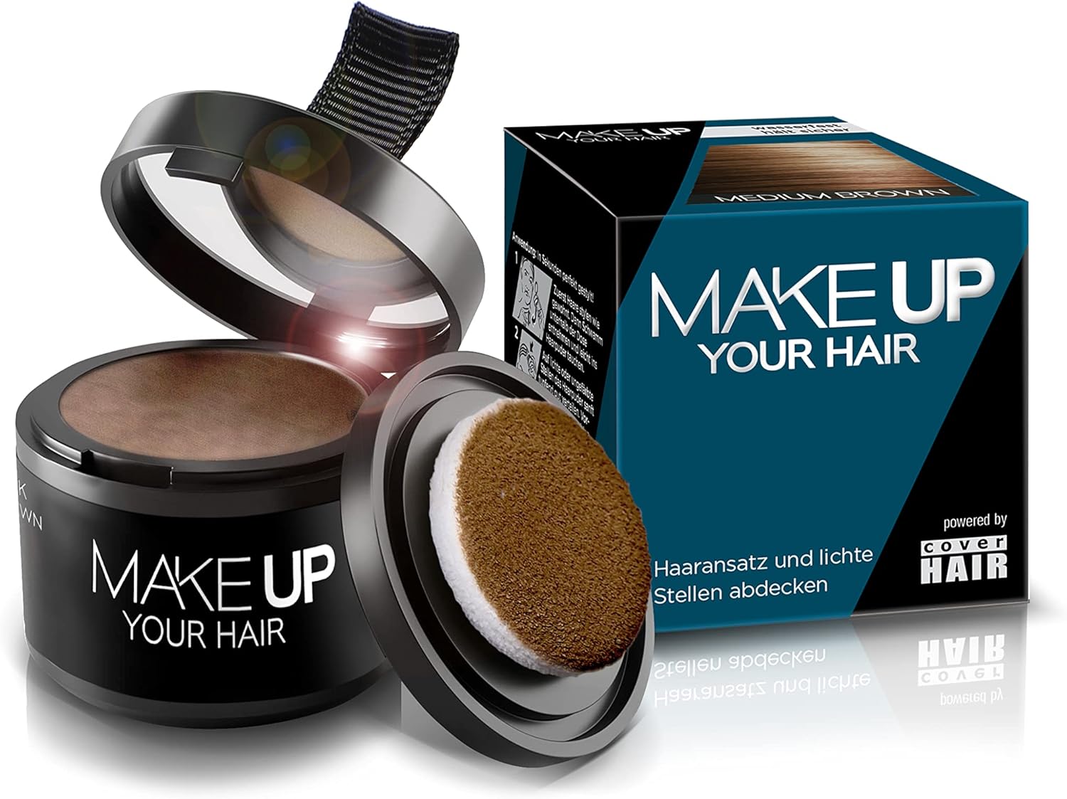 COVER HAIR Root Powder středně hnědý (4 g)