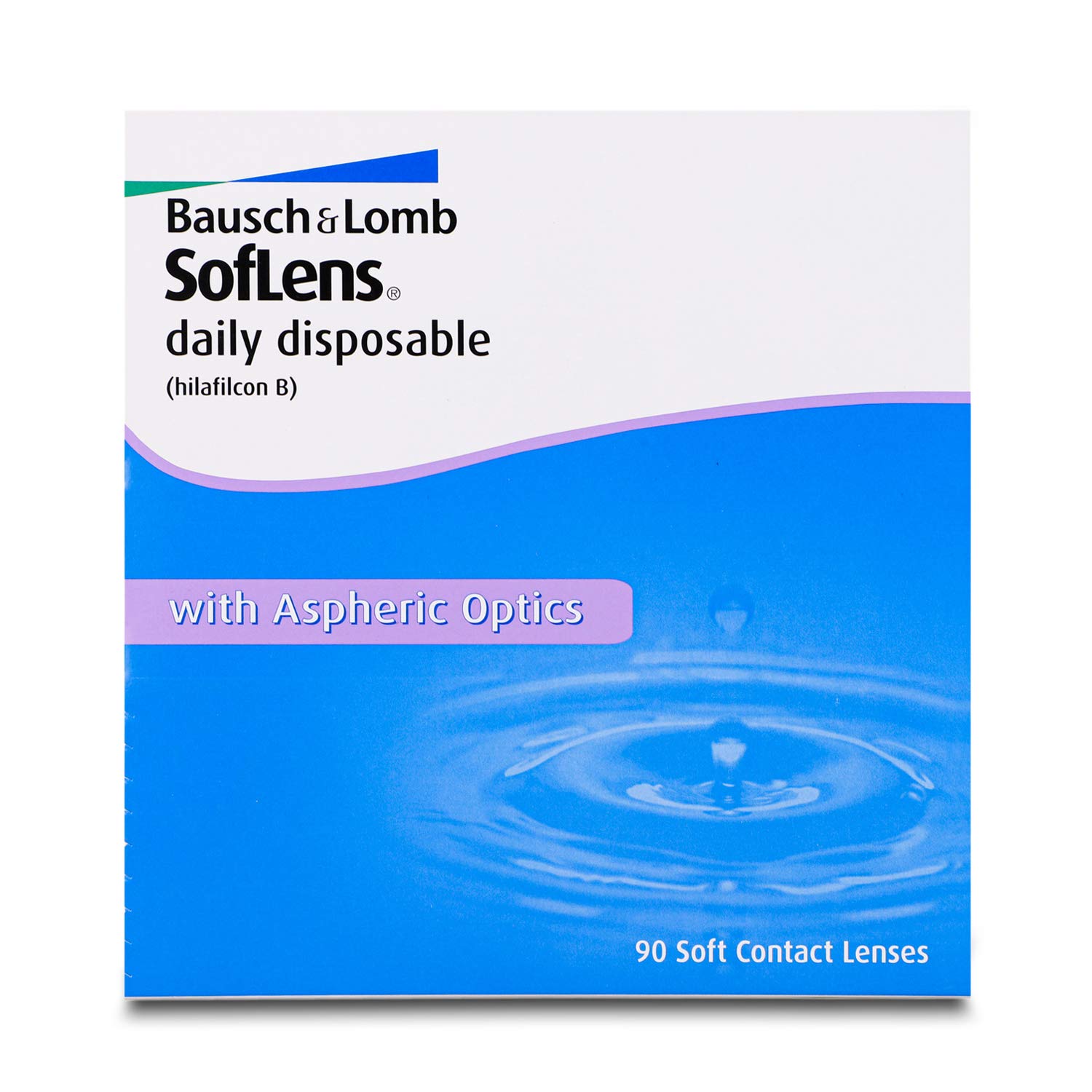 BAUSCH + LOMB Bausch & Lomb Soflens Jednodenní kontaktní čočky 90 kusů -1,75