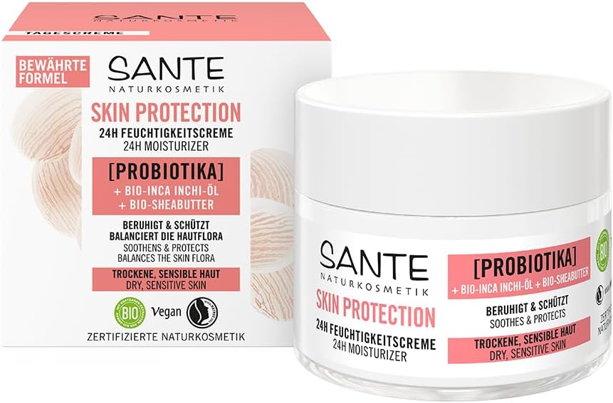 SANTE Naturkosmetik Ochrana pleti 24hodinový hydratační krém s probiotiky 50 ml-bez krabice