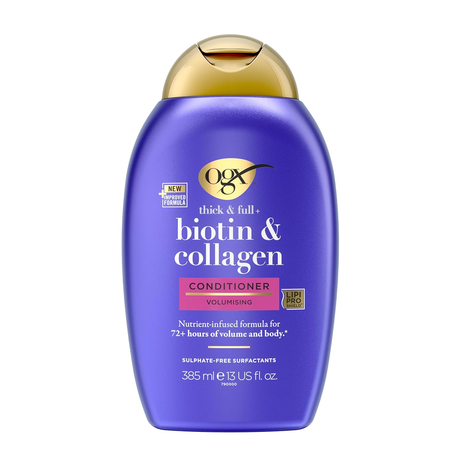 OGX hustý a plný kondicionér s biotinem a kolagenem 385 ml