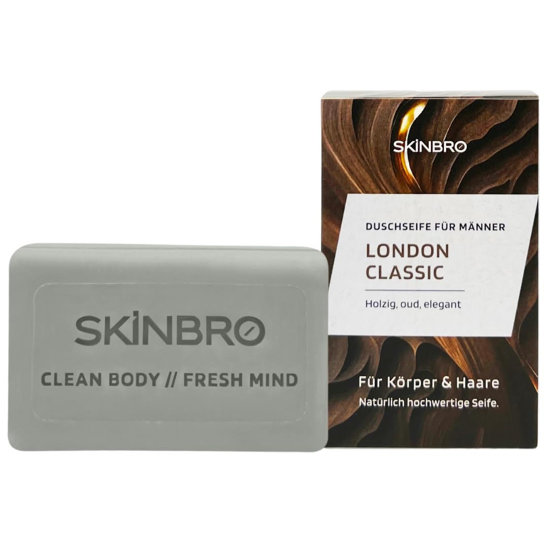SKINBRO tuhý sprchový gel pro muže London Flair 100 g
