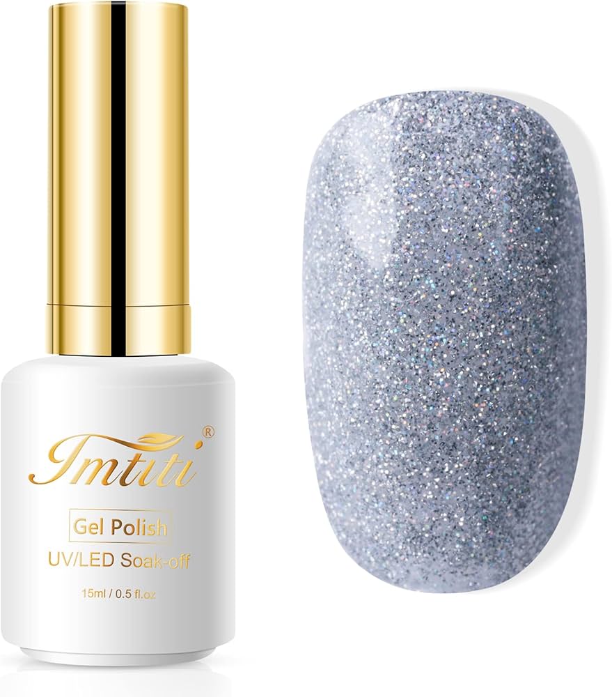 IMTITI Imtiti- Stříbrný gelový lak na nehty, 15 ml