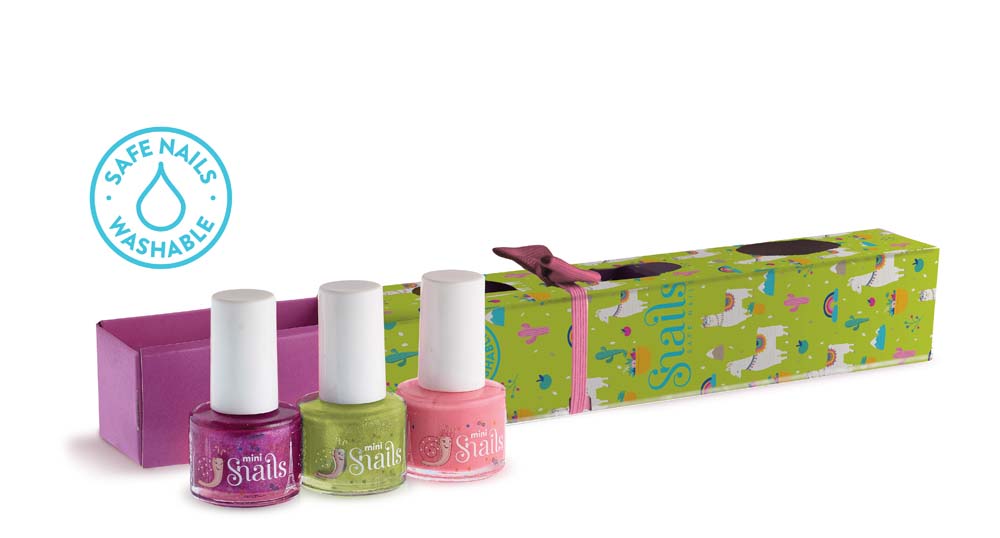 Levně Mini Snail - sada laků na nehty na vodní bázi 3x7 ml (bez krabičky)