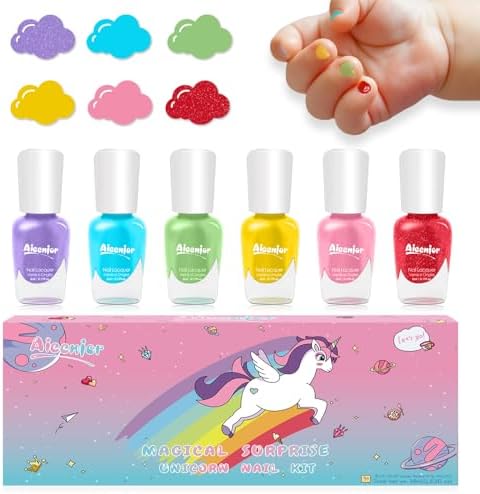 Aieenjor Aieenjor, sada laků na nehty pro děti, 6x5ml