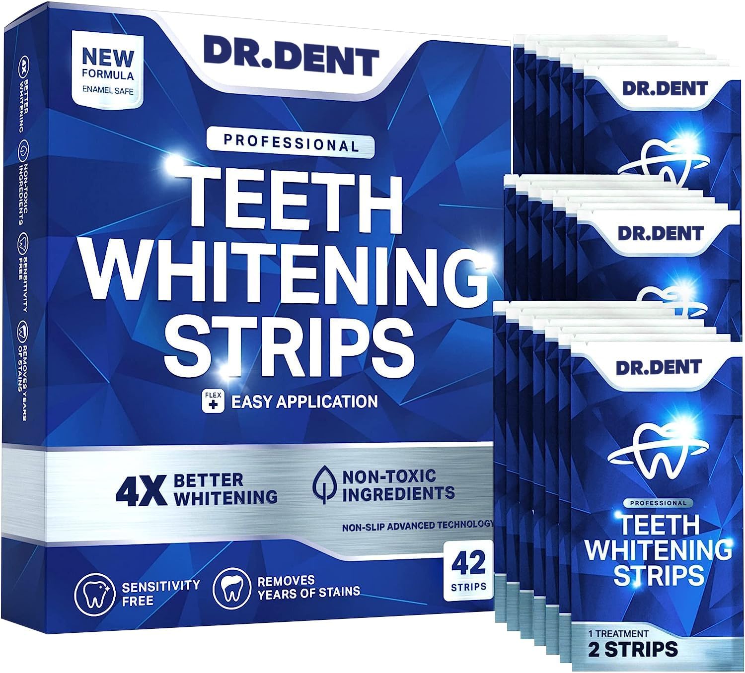 Dr.Dent Profesionální proužky pro bělení zubů