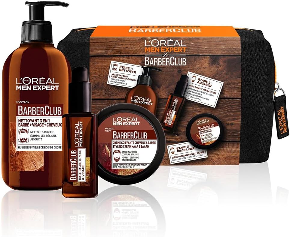 L'Oréal Men Expert BarberClub - Sada na vousy (chybí zahušťovací pasta)