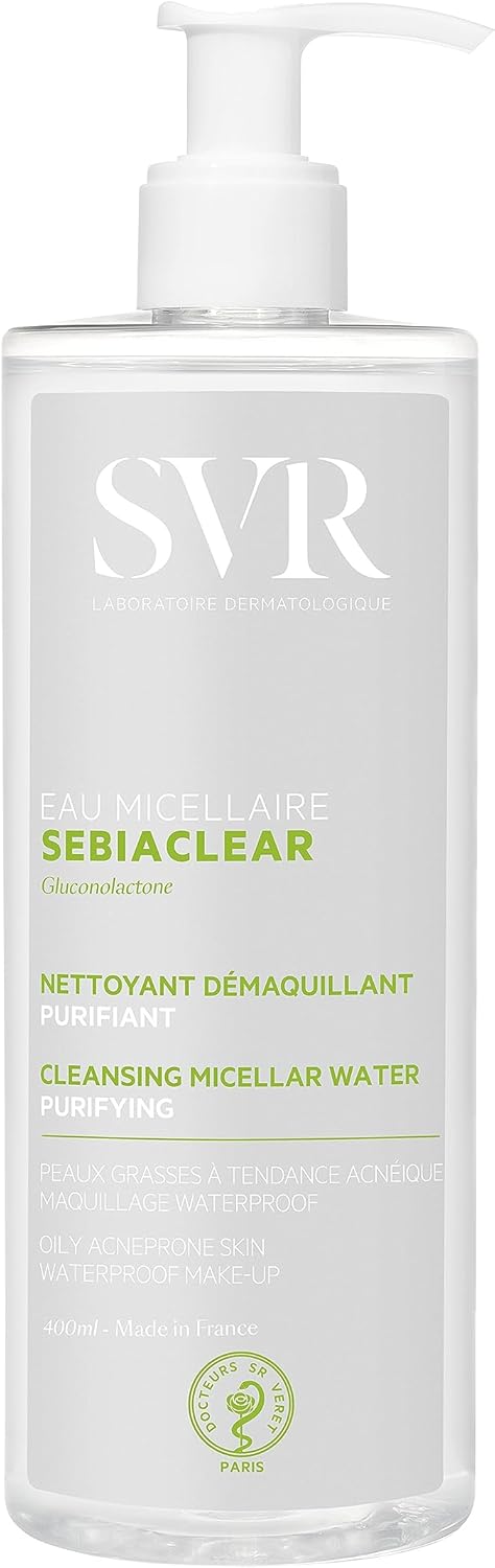 SVR SEBIACLEAR čisticí micelární voda pro mastnou a smíšenou pleť se sklonem k akné 400 ml