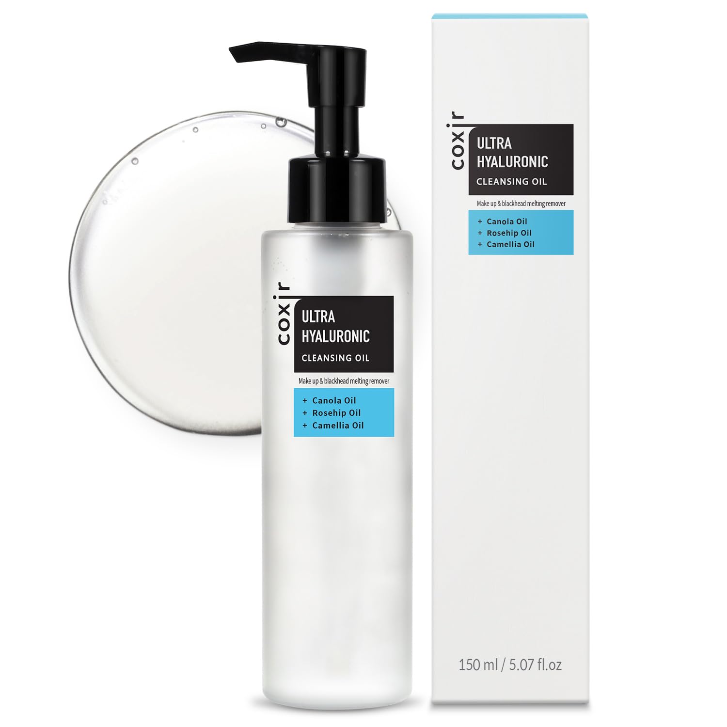 Coxir Ultra Hyaluronic Cleansing Oil Jemný korejský čisticí olej na obličej 150 ml