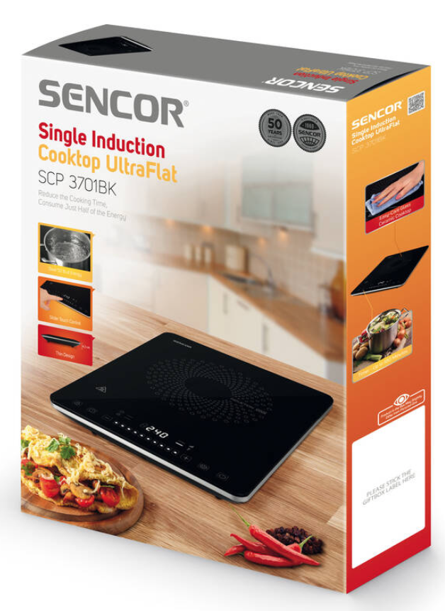SENCOR Elektrický sporák - Rozbalené