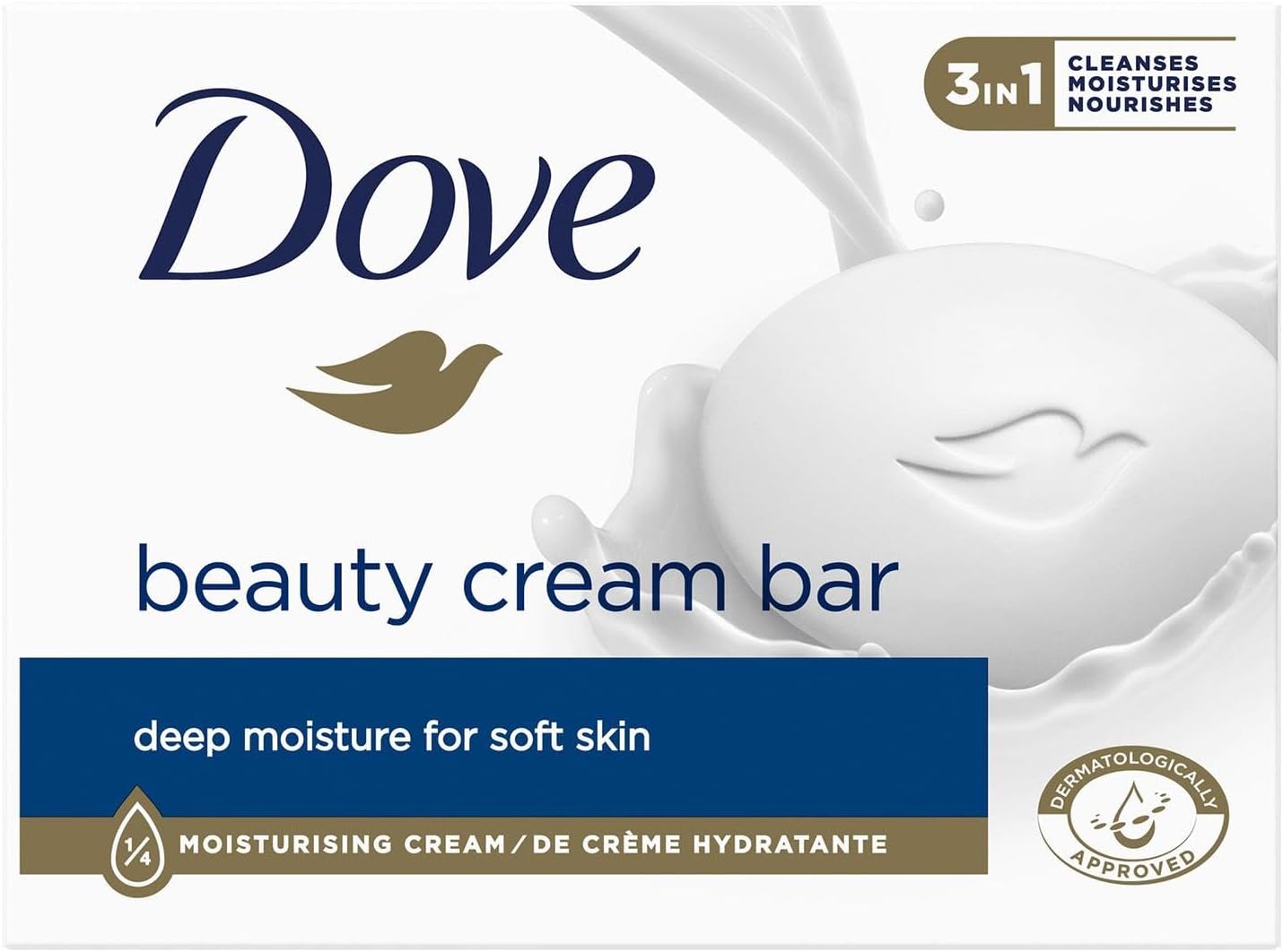 Dove Original Beauty Cream Bar 3v1 mydlo 4 x 90 g