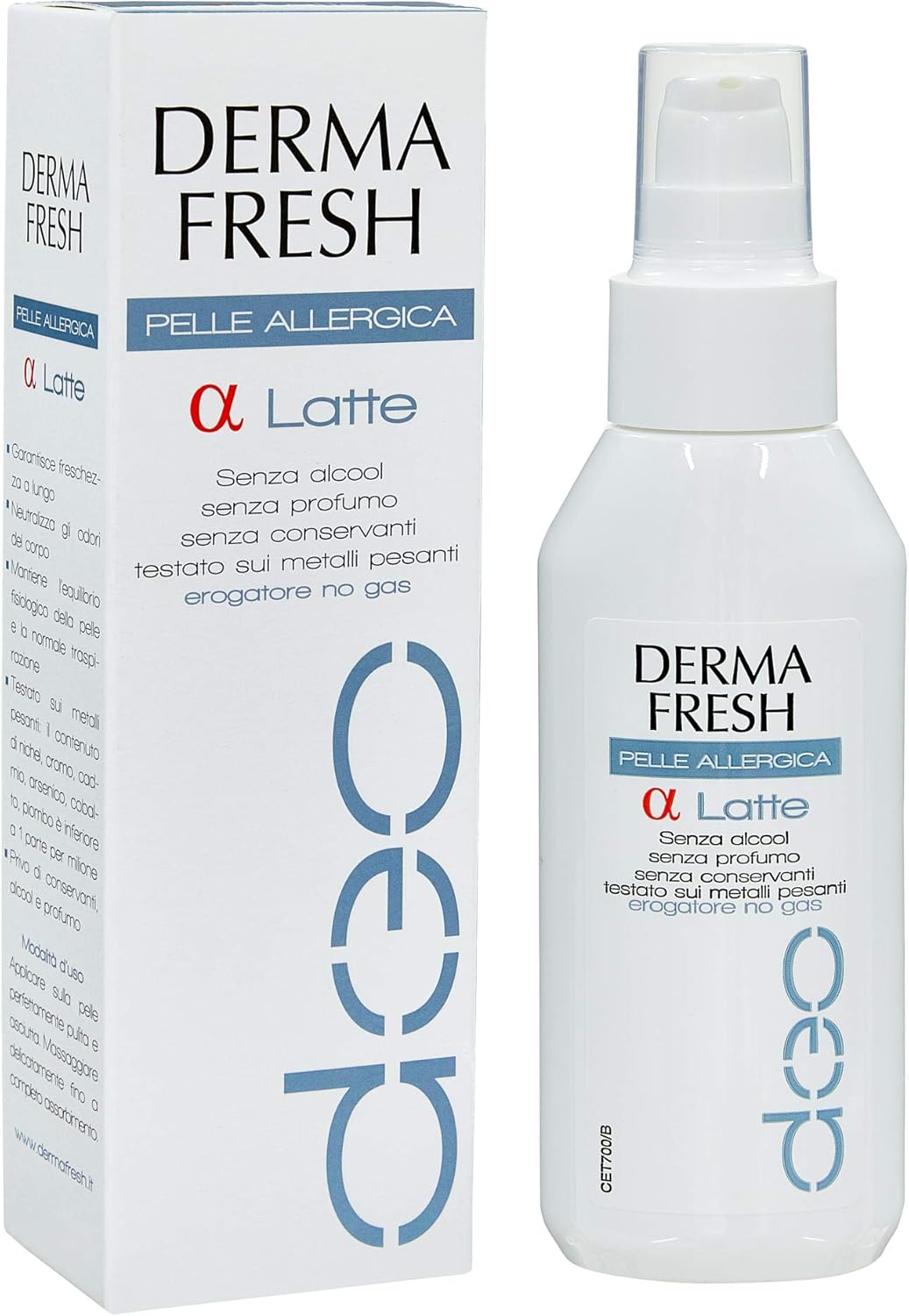 Levně DERMAFRESH Alfa Milk tělový deodorant 100 ml pro alergickou pokožku