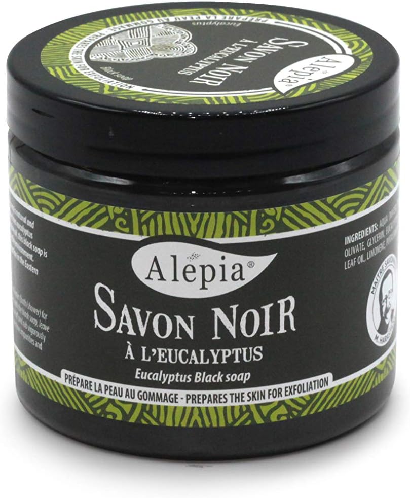 Levně Alepia Savon Noir, pravé černé mýdlo s eukalyptem, 200 ml
