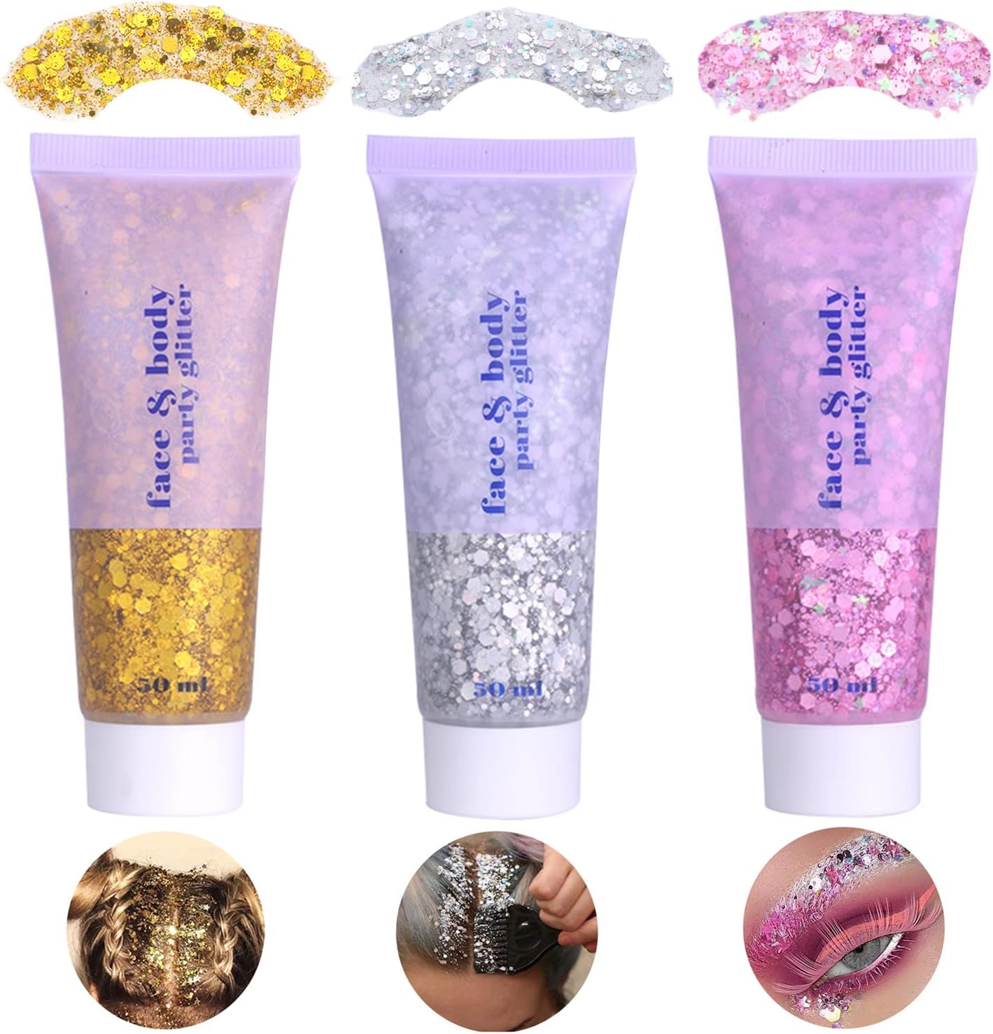 FIT COLORS Fit colors, Body Glitter, třpytky na tělo-02,03,05 50ml