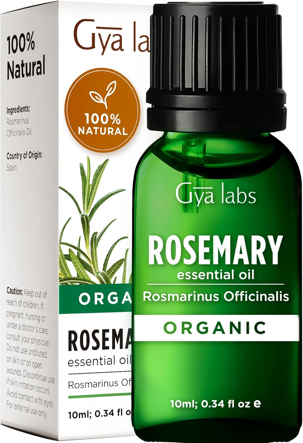 Levně Gya Labs organický rozmarýnový esenciální olej pro růst vlasů 10 ml