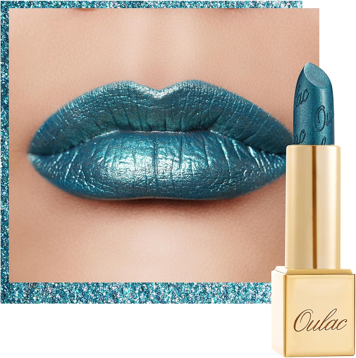 Oulac Oulac, Metalic Shine Lipstick, odstín 20 Tutquoise, 4,3g