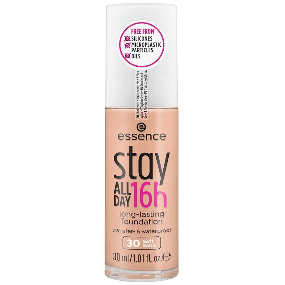 Essence Stay All Day 16h dlouhotrvající podkladová báze na obličej, barva č. 30 Soft Sand 30 ml