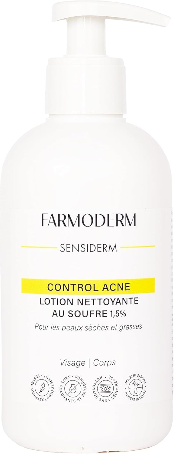 FARMODERM ACNE CONTROL - čisticí prostředek proti mastné pleti a nečistotám 300 ml
