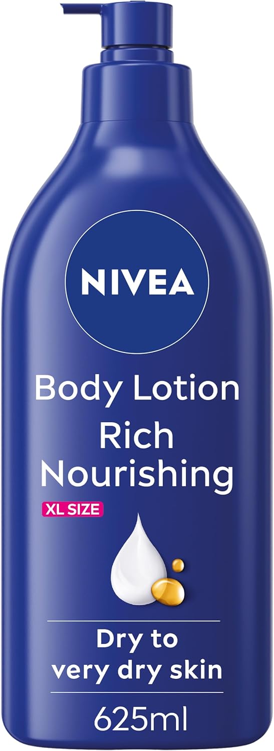 NIVEA Rich nourishing Hydratační tělové mléko, 625 ml