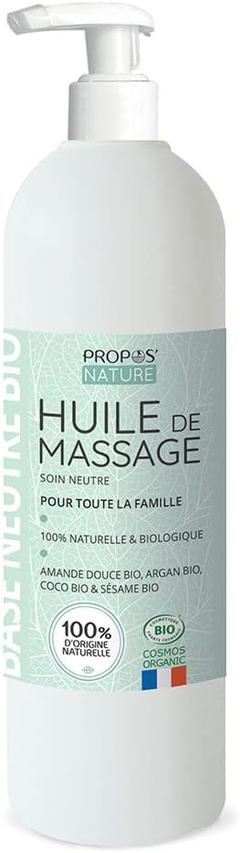 PROPOS NATURE Organický neutrální masážní olej - 4 oleje 500 ml