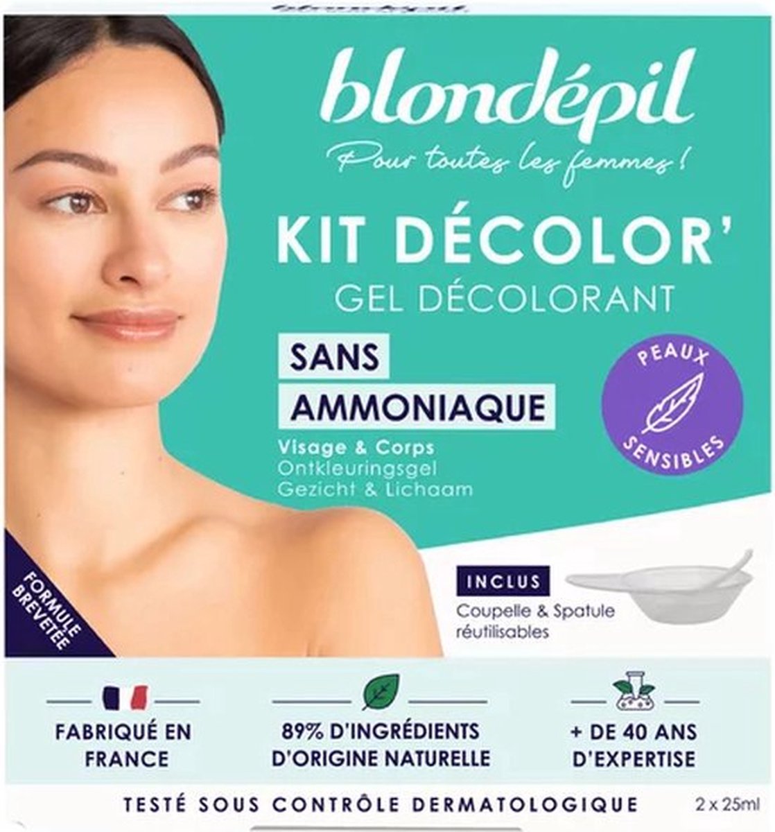 Blondépil Blondepil bělící gel na obličej bez amoniaku 2 x 25 ml