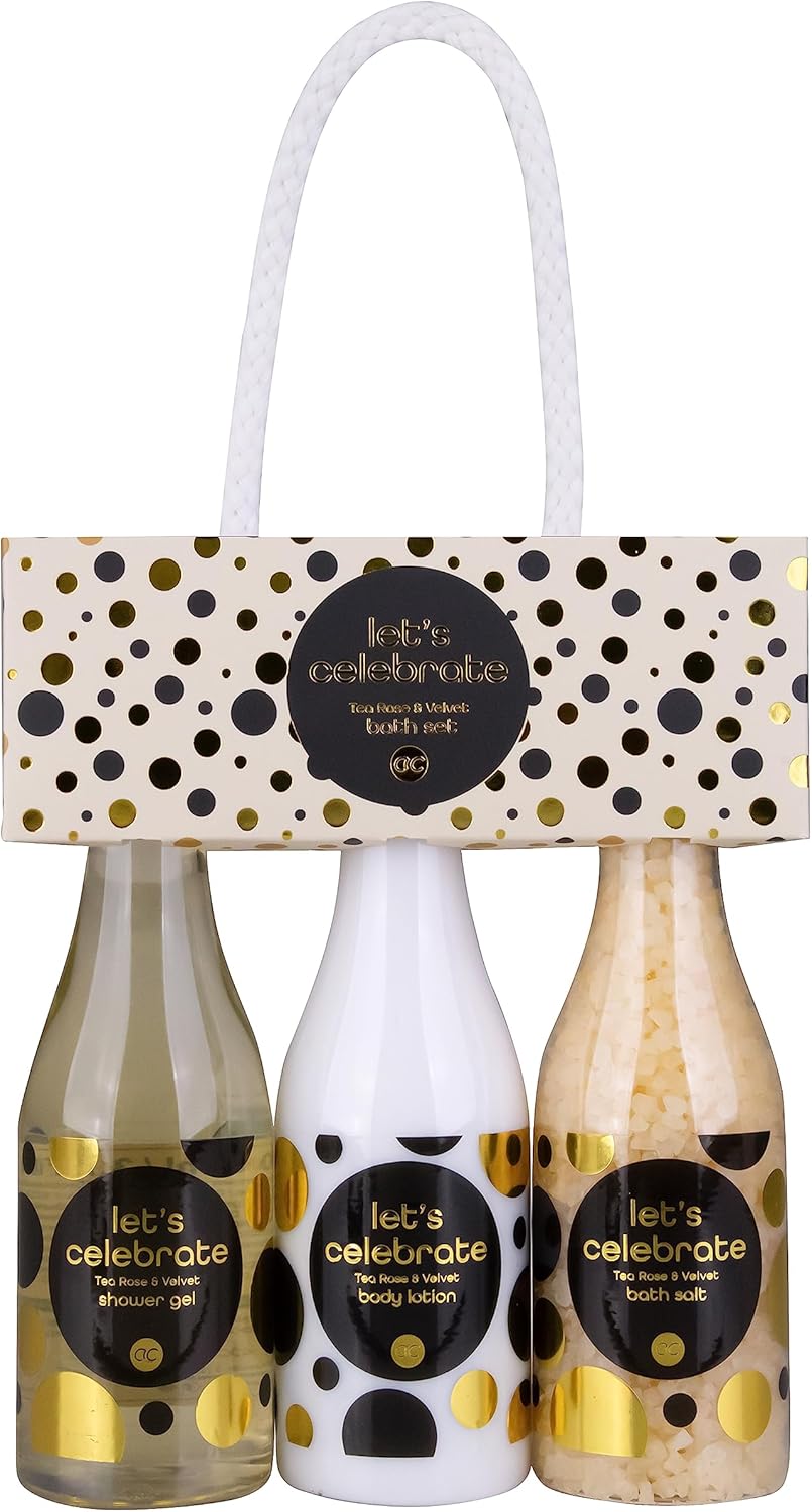 accentra - Dárková sada Let's Celebrate Schwarz/Gold/Cream