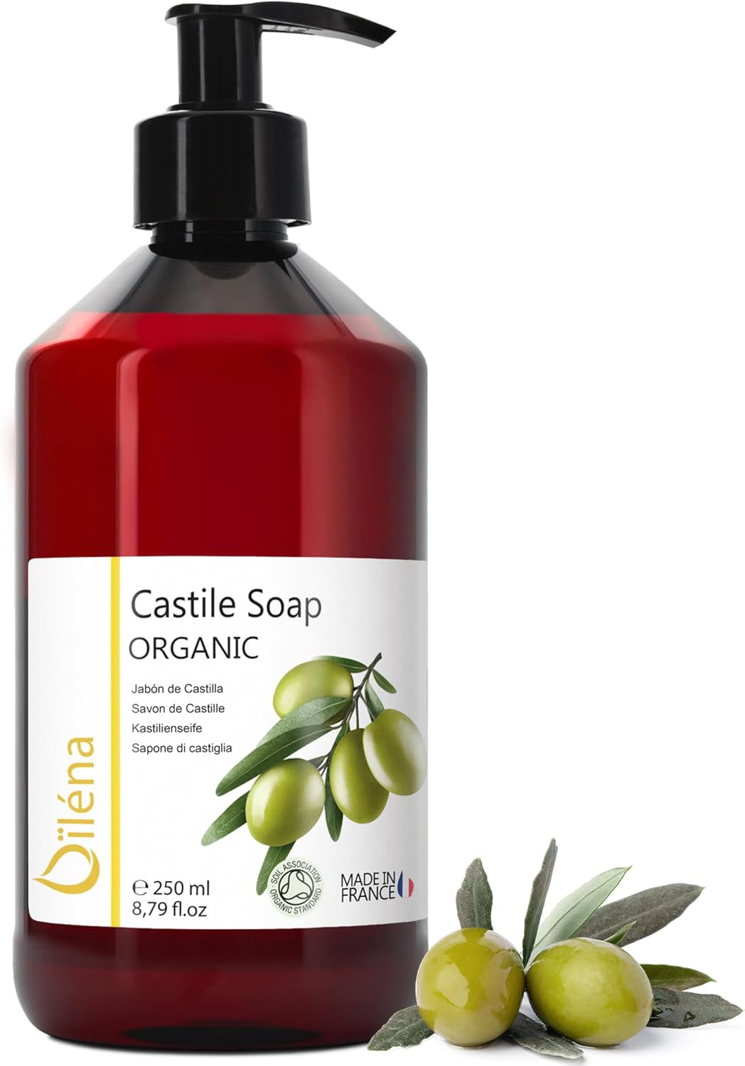 Oïléna Originální BIO CASTILE MÝDLO na olivovém oleji 250 ml