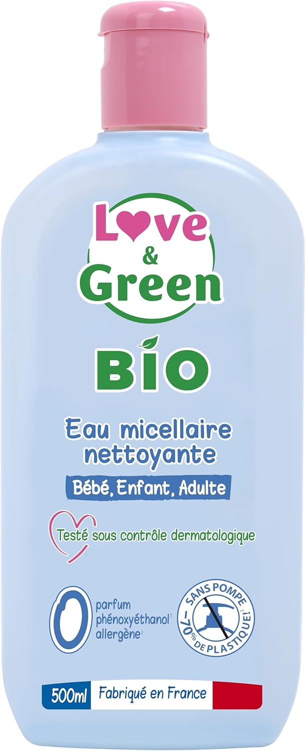 Love & Green - Bio micelární čistící voda, 500 ml