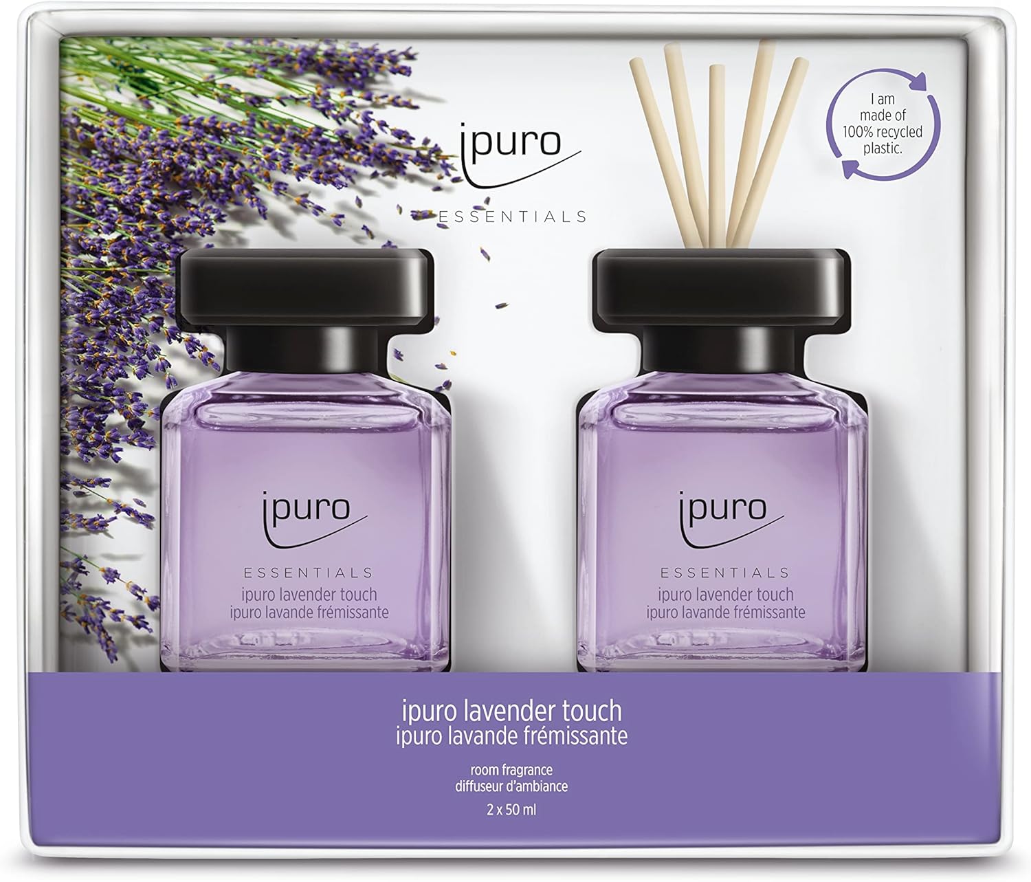 ipuro - Essentials Room Fragrance Lavender 2 x 50 ml Osviežovač miestnosti