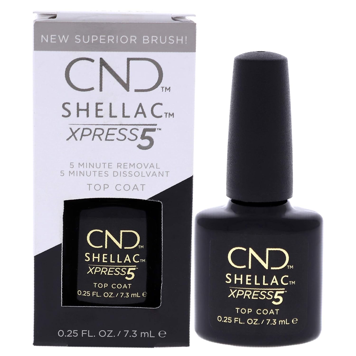 CND Shellac Gel TOP COAT Vrchní lak Nail Polish XPRESS5 7,3 ml
