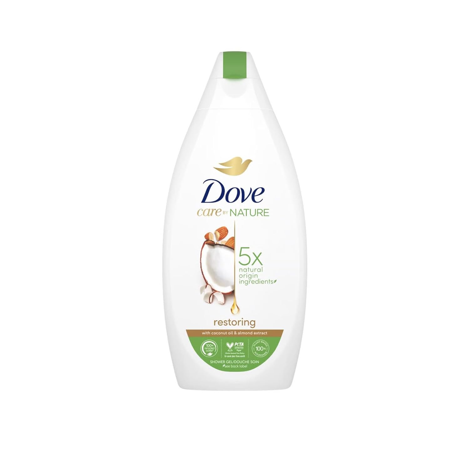 Výživný sprchový krém Dove s kokosovým olejem, 400 ml