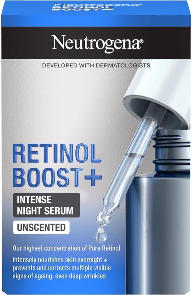 Neutrogena Retinol Boost+ Intense Night Serum s retinolem pro mladší pleť 30 ml