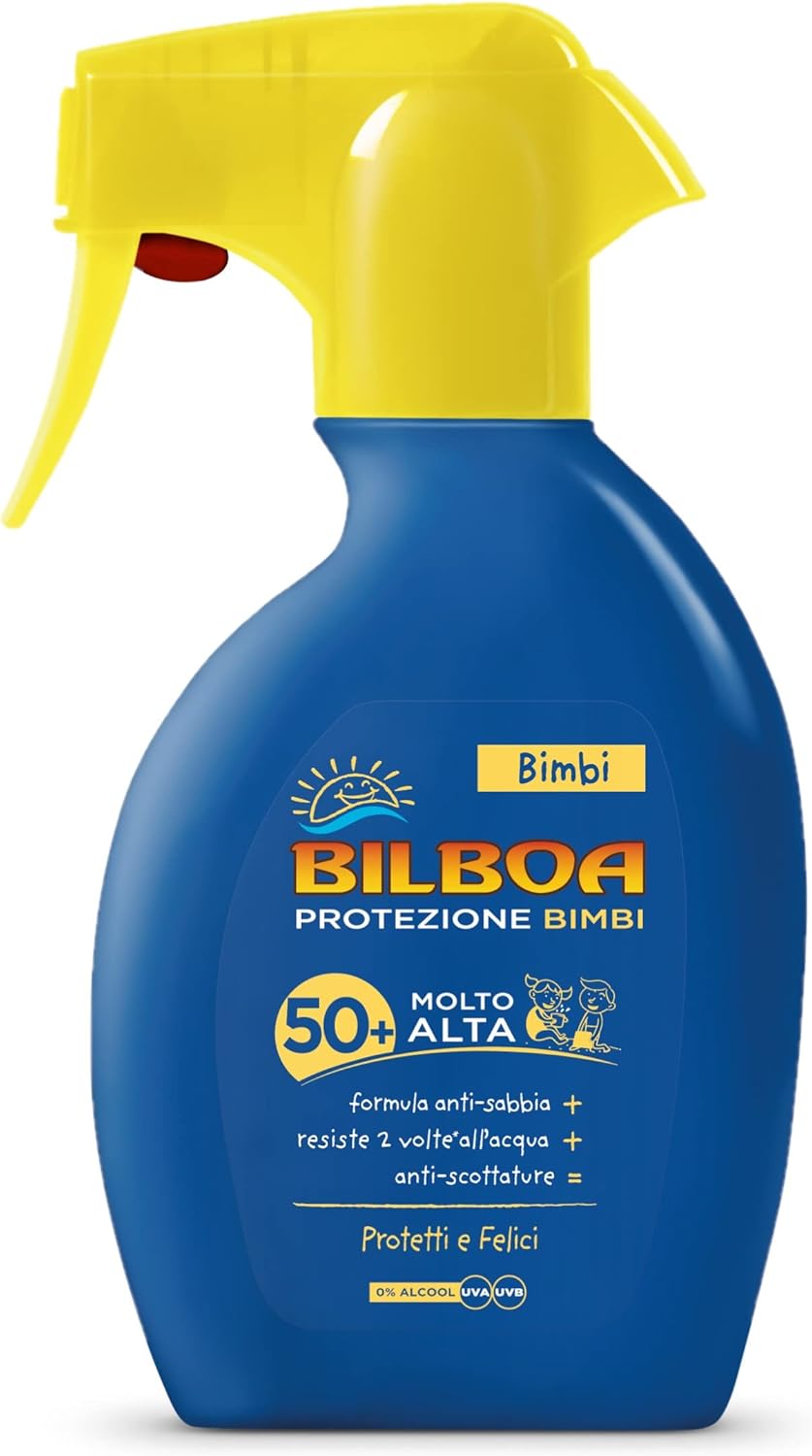 Dětský opalovací krém Bilboa Bimbi Trigger s ochranným faktorem SPF 50+ 250 ml