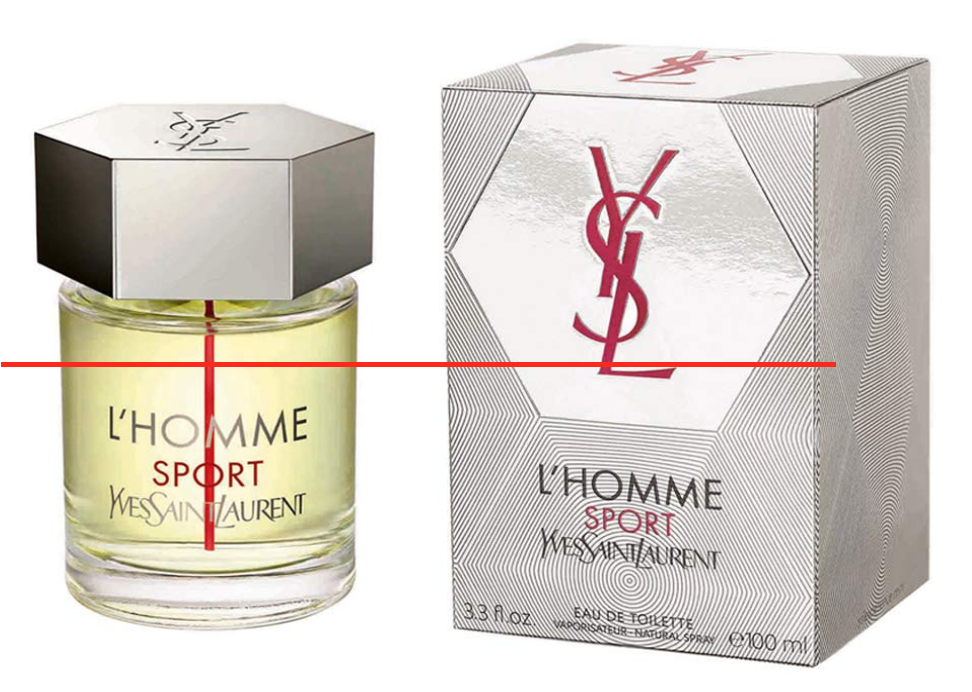 Yves Saint Laurent L'Homme Sport EDT, 100 ml (chybí část obsahu)