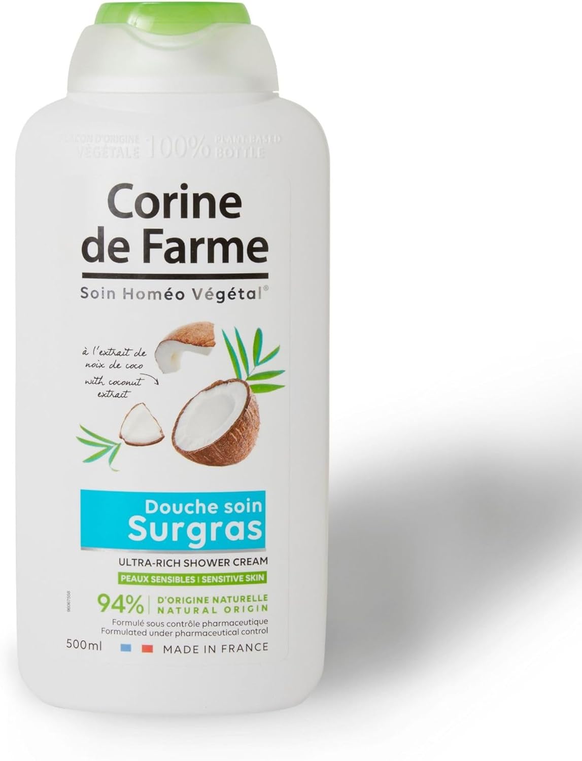 Corine De Farme Corine De Farme, Kokosový sprchový gel 500 ml-poškozené víčko