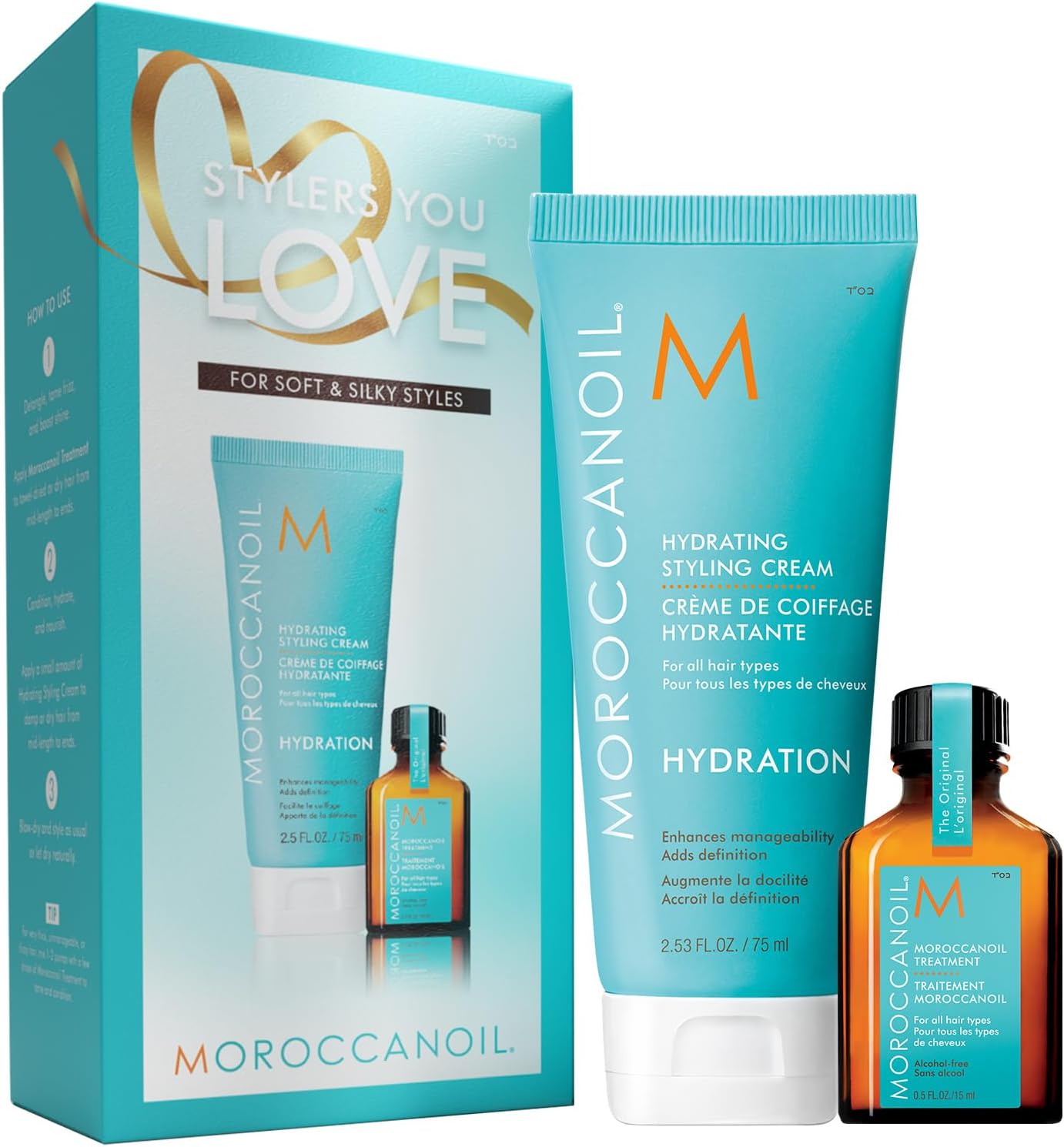 Moroccanoil Stylers You Love - Hydratační stylingový krém 75 ml + treatment 15 ml