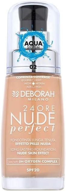 Deborah 24ore NUDE perfect make-up č. 02 Beige 30 ml