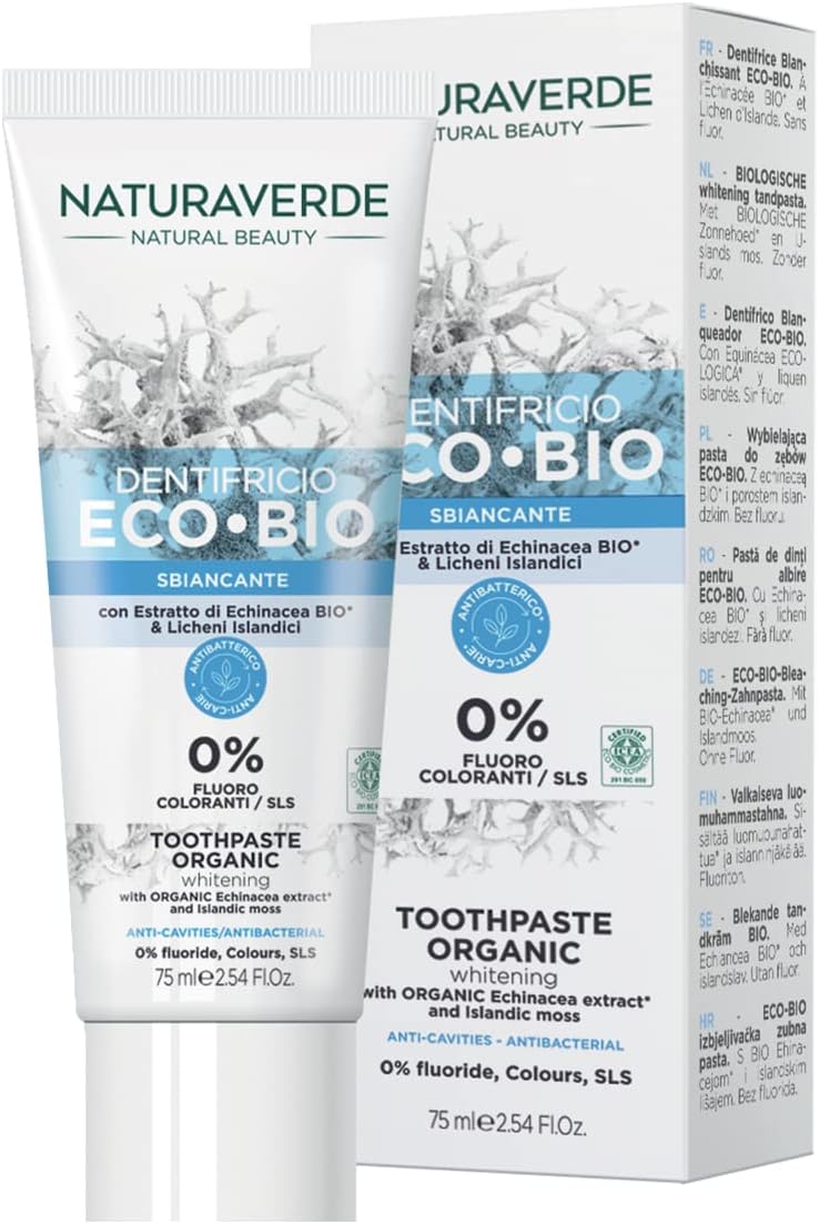 NaturaVerde Bio zubní pasta s rozjasňovačem 75 ml
