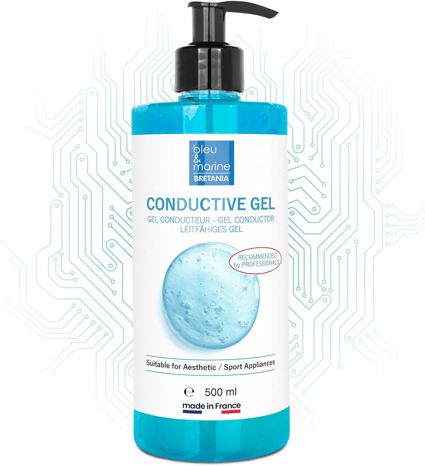 bleu & marine Bretania Vodivý gel - Profesionální kosmetický gel 500 ml