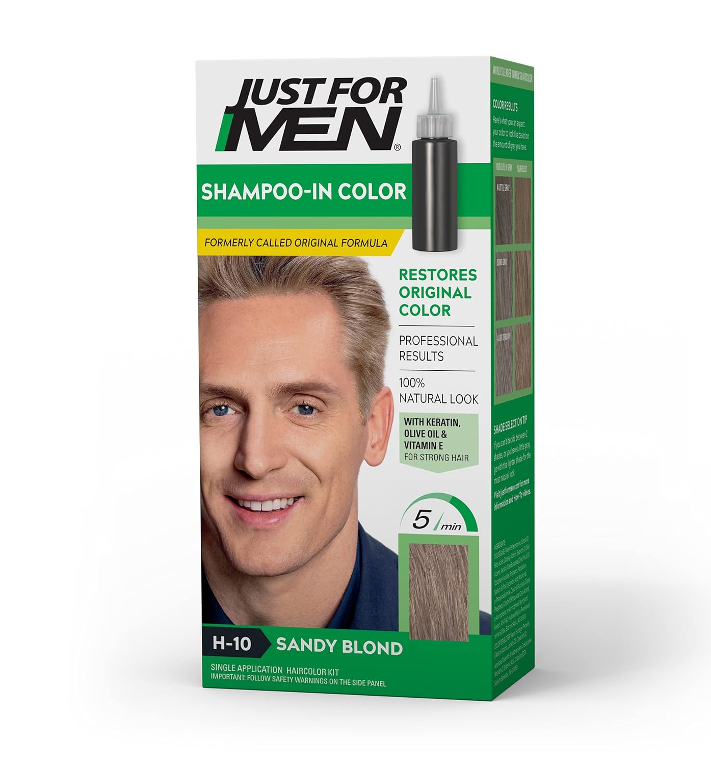 Just for Men Just For Men, Šamponová barva na vlasy, H-10 Stredná blond
