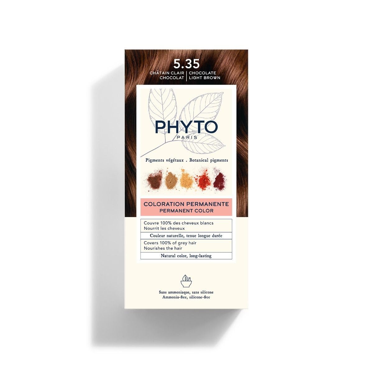 Phyto Paris  Permanent Hair Color 5.35 Čokoládovo světle hnědá