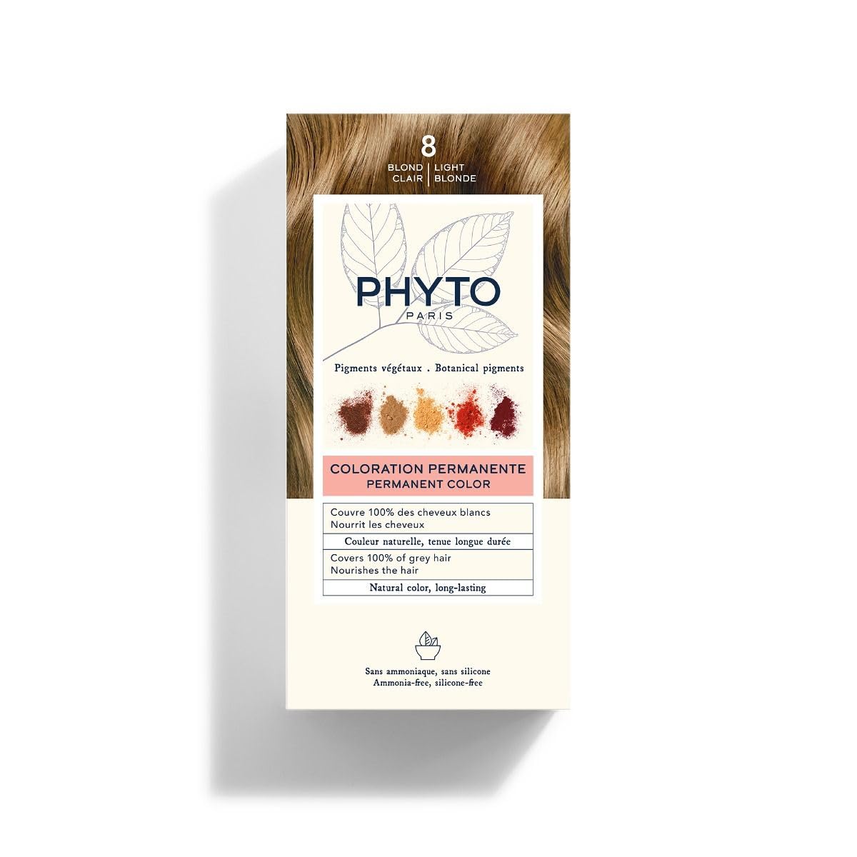 Phyto Paris Permanent Hair Color 8 Světle blond