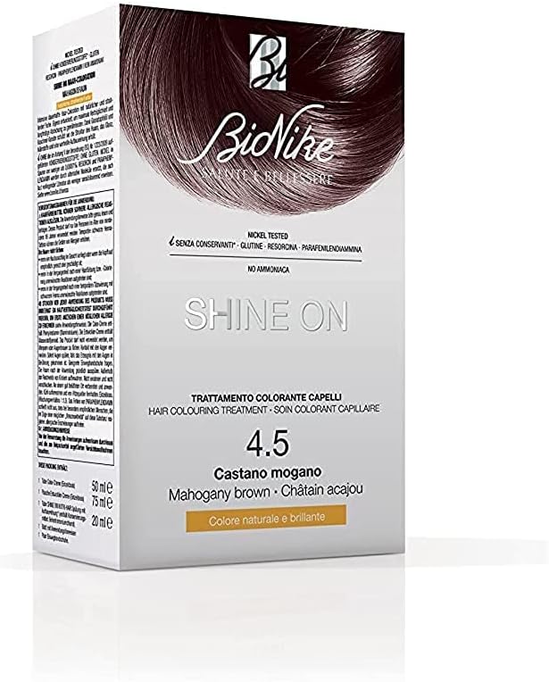 BioNike Shine On Treatment Barvy na vlasy - 4.5 Hnědá mahagonová