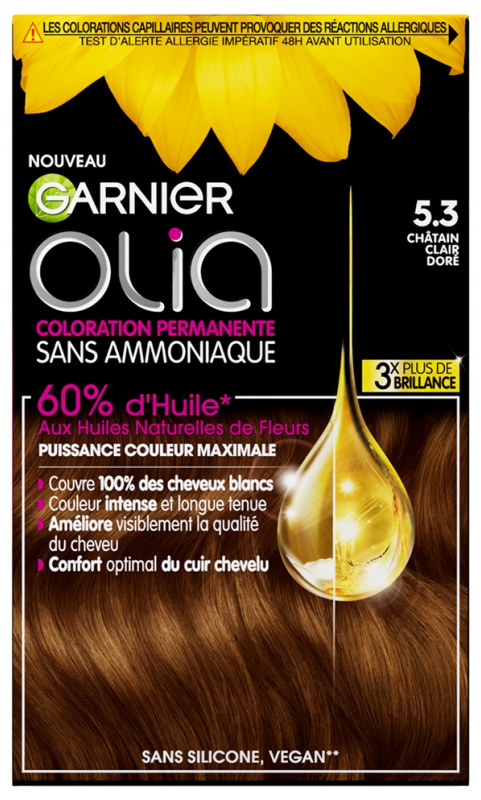 Garnier - Olia - 5.3 Zlatavě světle kaštanová