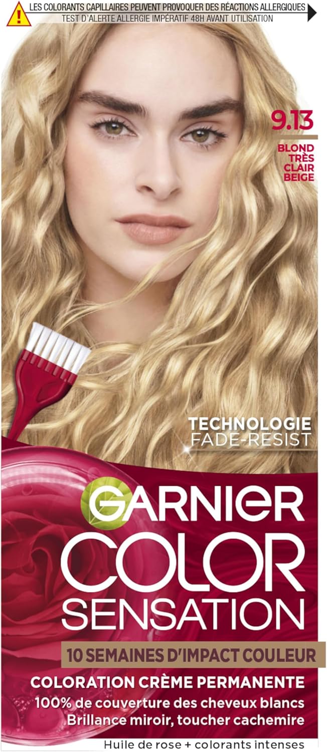 Garnier Color Sensation - velmi světlá blond béžová 9.13