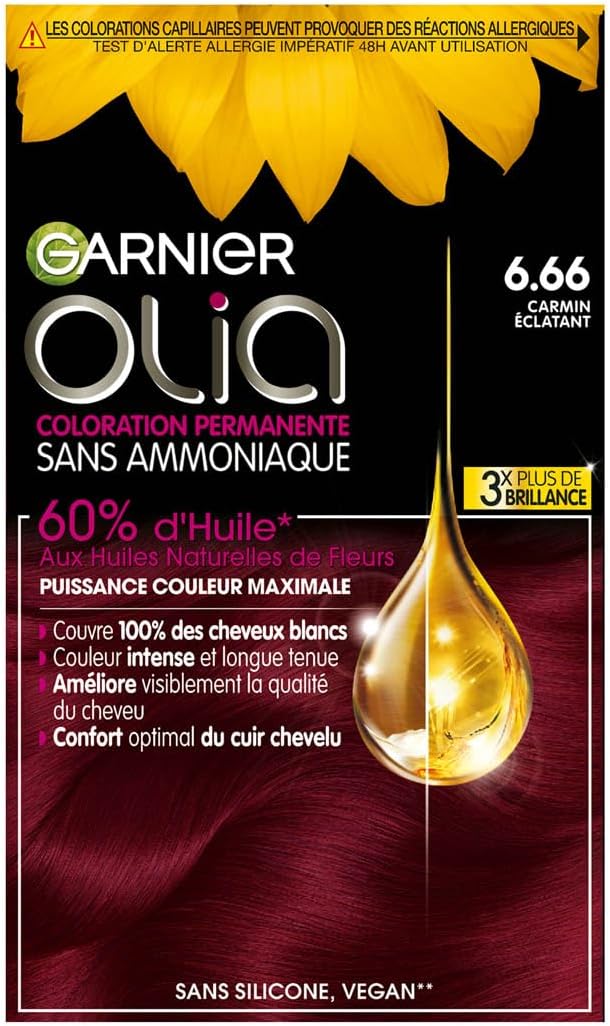 Garnier - Olia - 6.66 zářivý karmínový odstín