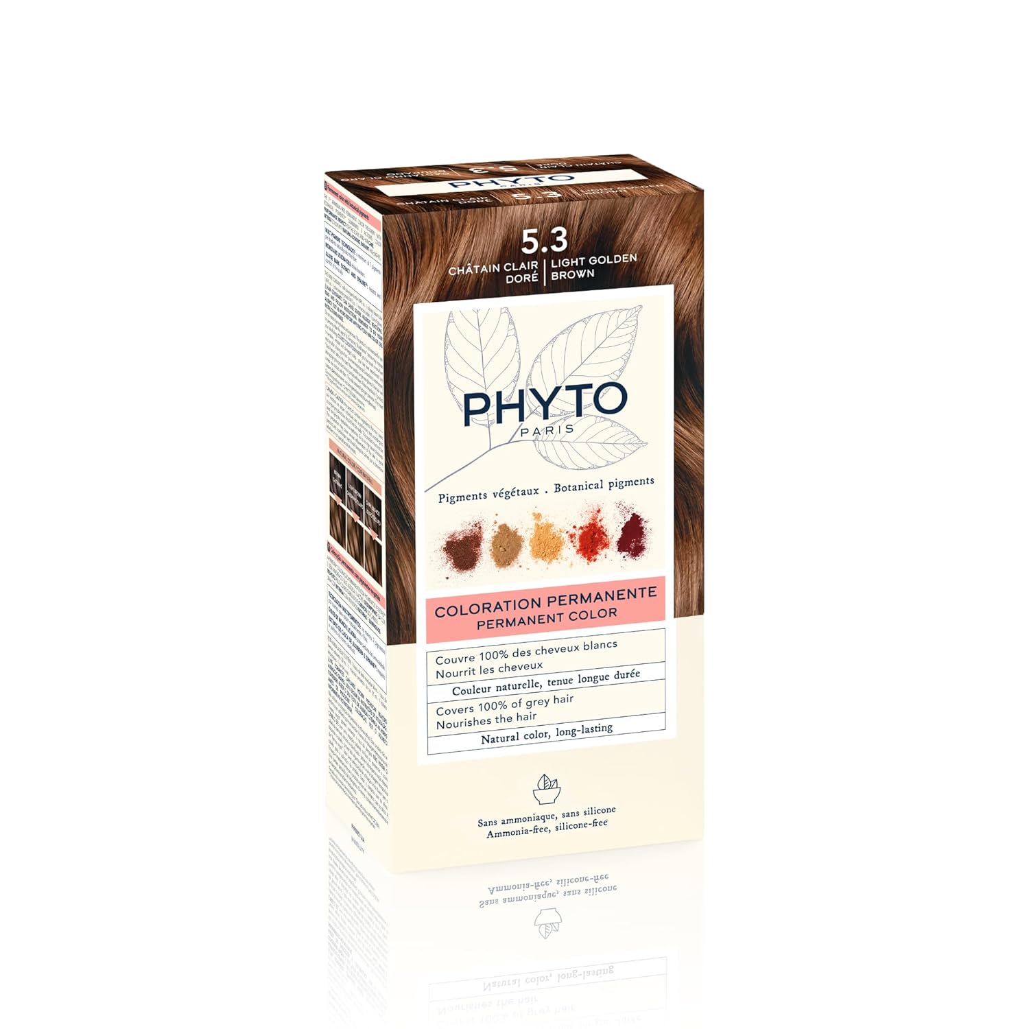 Phyto Paris Permanent Hair Color 5.3 Světle zlatohnědá